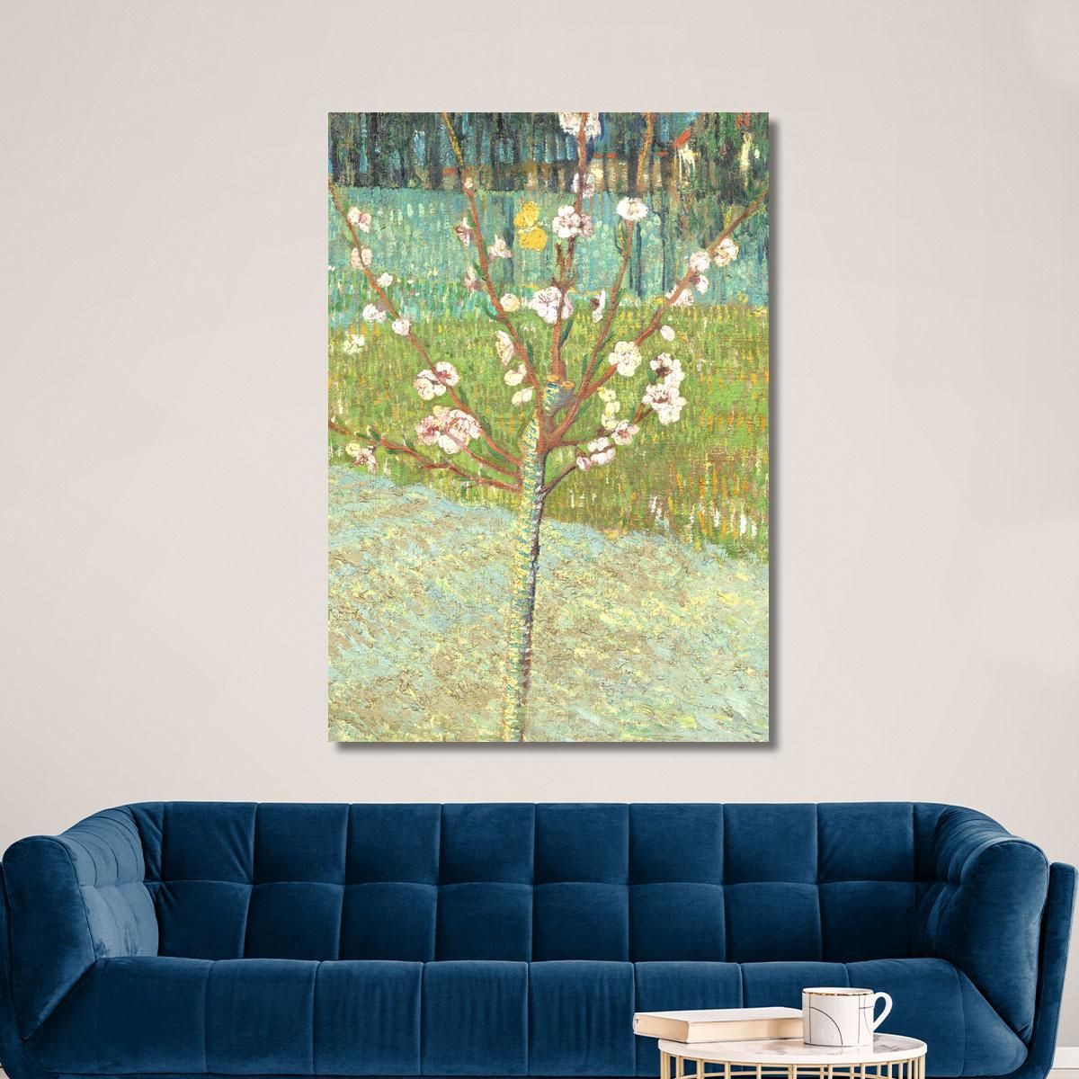 Peach Tree In Bloom Vincent van Gogh, vvg139 canvas print