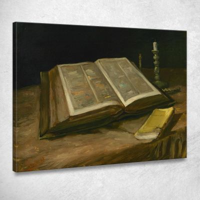 Natura Morta Con Bibbia Vincent van Gogh vvg147 quadro stampa su tela