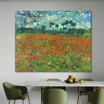 Field Of Poppies Vincent van Gogh, vvg153 canvas print