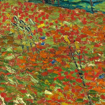 Field Of Poppies Vincent van Gogh, vvg153 canvas print