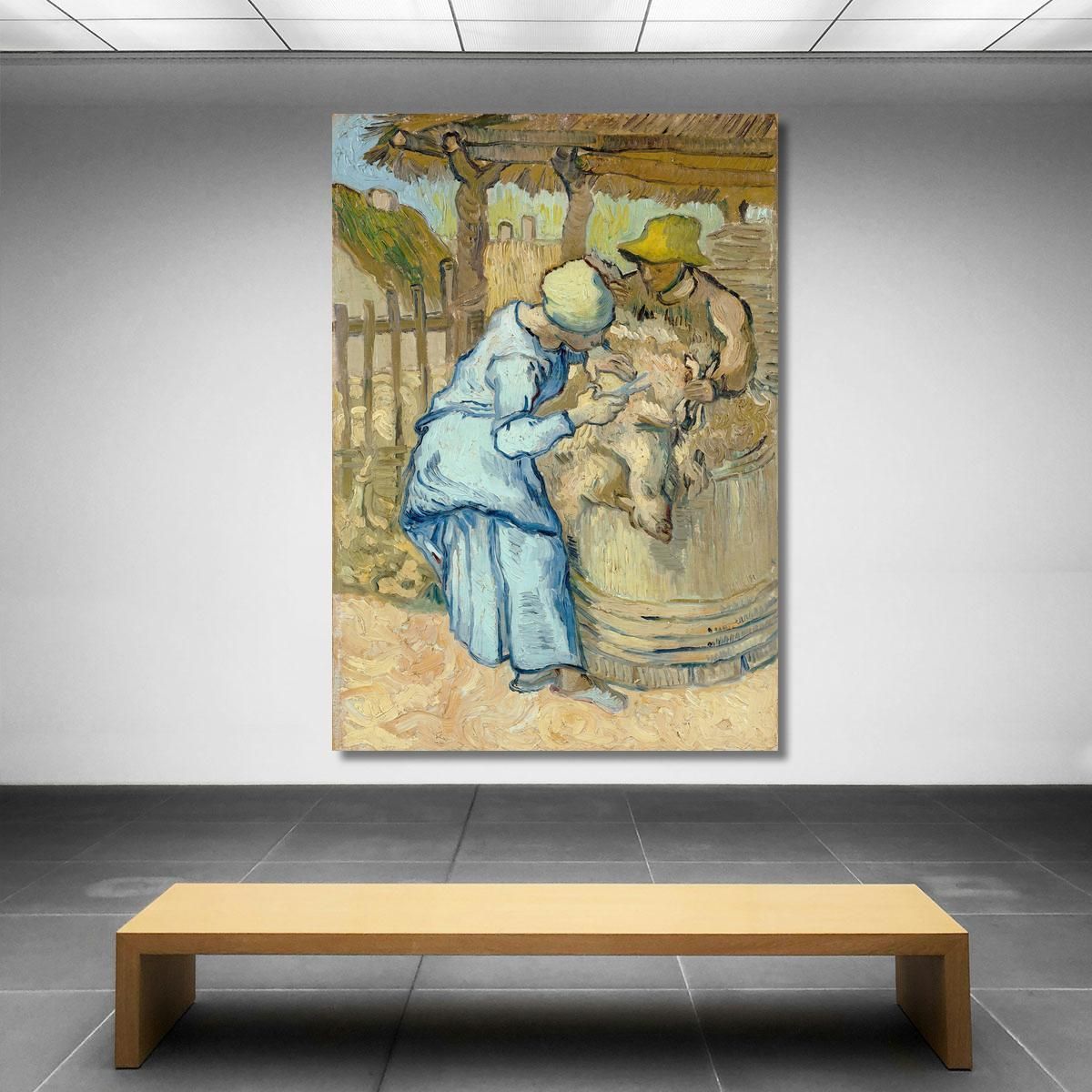 The Shearer After Millet Vincent van Gogh, vvg176 canvas print