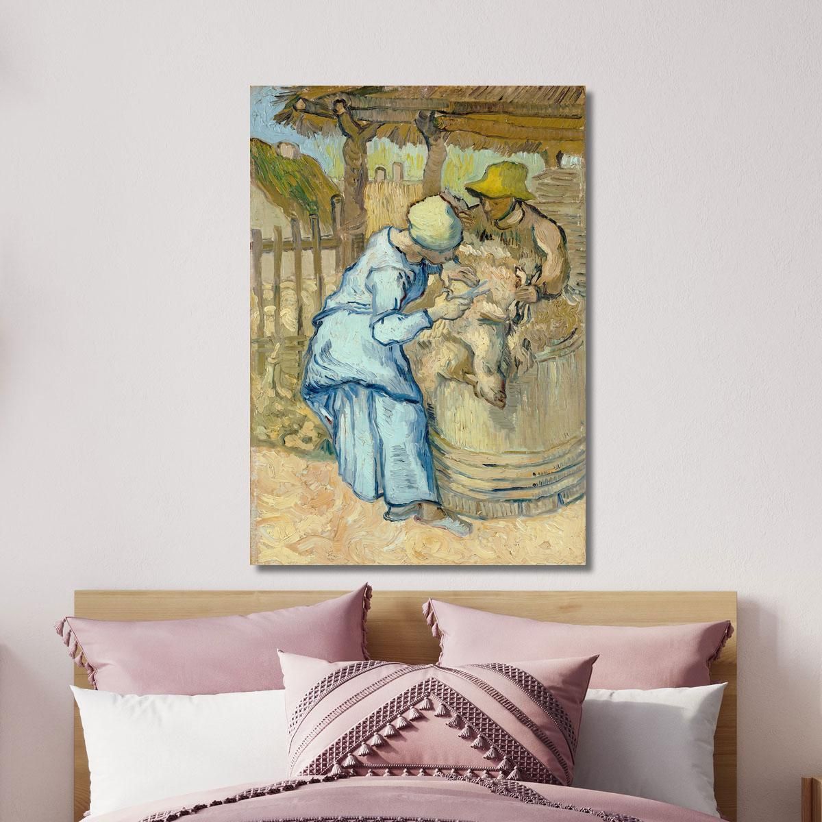 The Shearer After Millet Vincent van Gogh, vvg176 canvas print