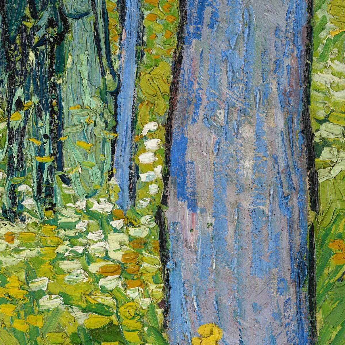 Undergrowth With Two Figures Vincent van Gogh, vvg178 ภาพพิมพ์บนผ้าใบแคนวาส