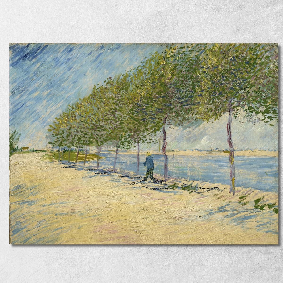 Lungo La Senna Vincent van Gogh vvg191 quadro stampa su tela