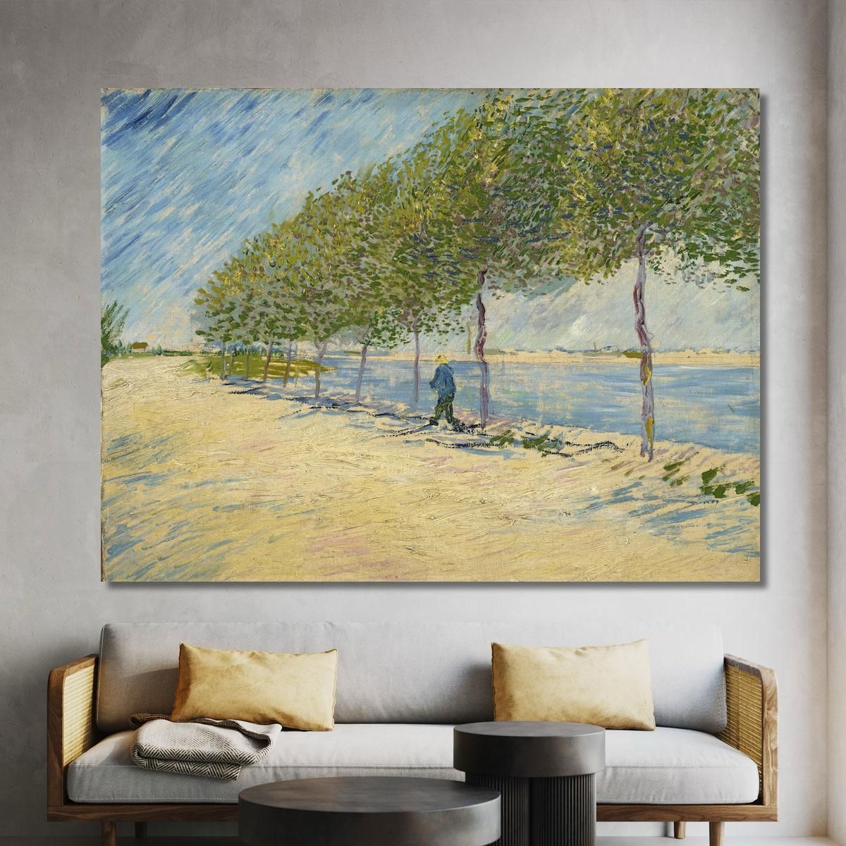 Lungo La Senna Vincent van Gogh vvg191 quadro stampa su tela