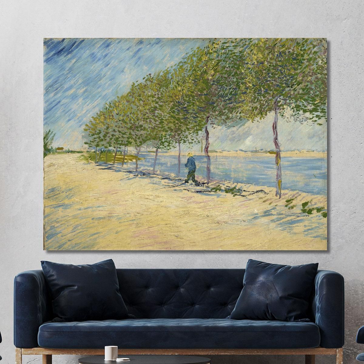 Lungo La Senna Vincent van Gogh vvg191 quadro stampa su tela