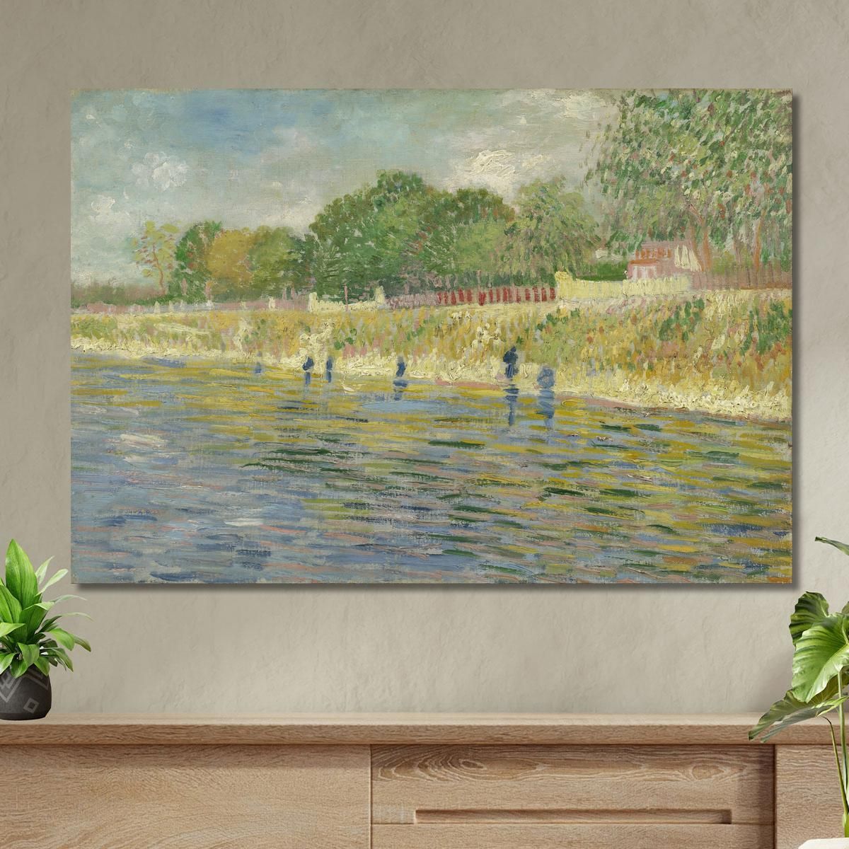 Banca Della Senna Vincent van Gogh vvg192 quadro stampa su tela