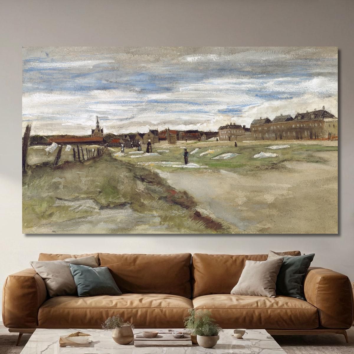 Sbiancamento A Scheveningen Vincent van Gogh vvg195 quadro stampa su tela