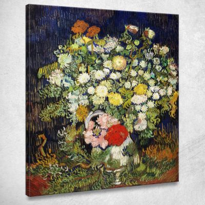 Mazzo Di Fiori In Un Vaso Vincent van Gogh vvg199 quadro stampa su tela