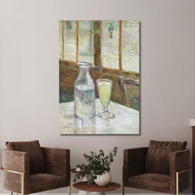 Café Table With Absinth Vincent van Gogh, vvg201 canvas print