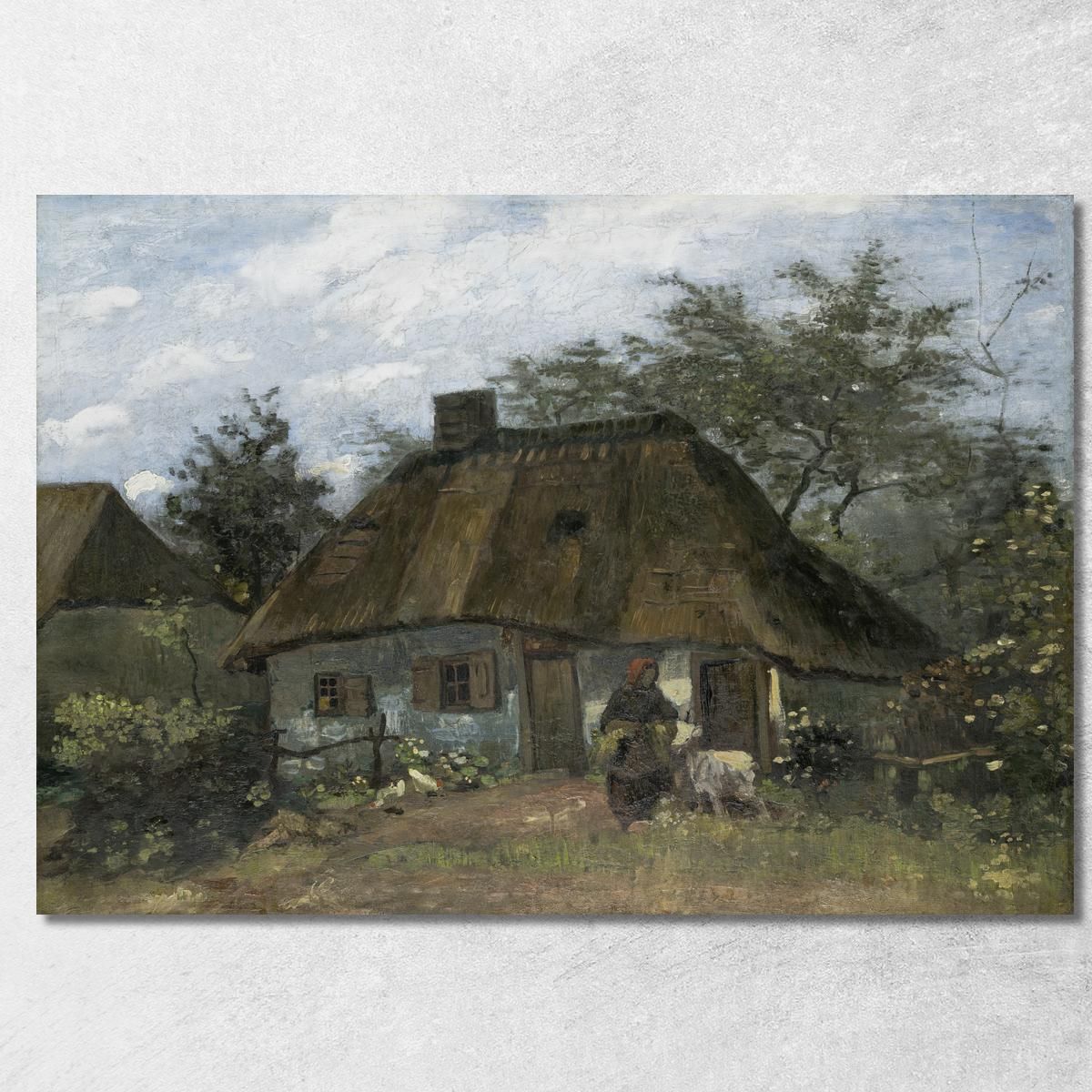 Agriturismo A Nuenen Vincent van Gogh vvg211 quadro stampa su tela