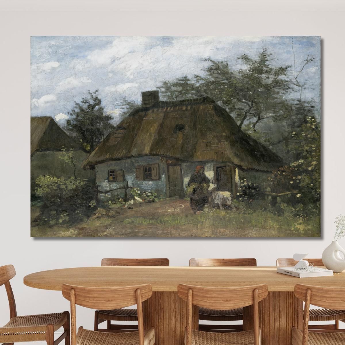 Agriturismo A Nuenen Vincent van Gogh vvg211 quadro stampa su tela