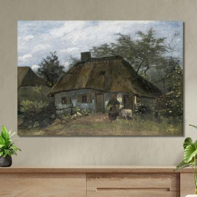 Agriturismo A Nuenen Vincent van Gogh vvg211 quadro stampa su tela