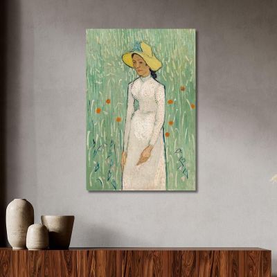 Ragazza In Bianco Vincent van Gogh vvg217 quadro stampa su tela