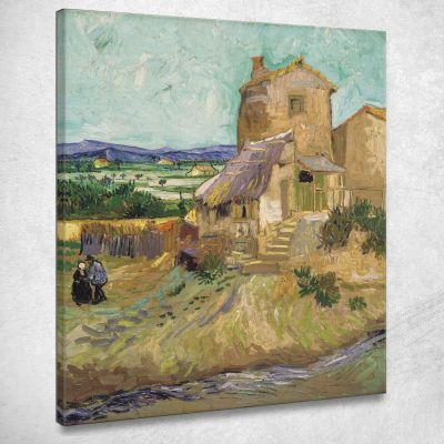 La Casa Di La Crau Il Vecchio Mulino Vincent van Gogh vvg229 quadro stampa su tela