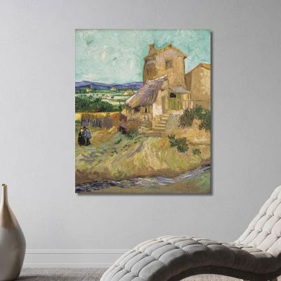 La Casa Di La Crau Il Vecchio Mulino Vincent van Gogh vvg229 quadro stampa su tela