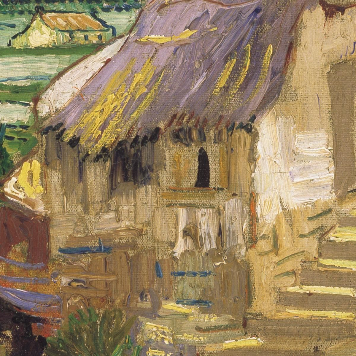 La Casa Di La Crau Il Vecchio Mulino Vincent van Gogh vvg229 quadro stampa su tela