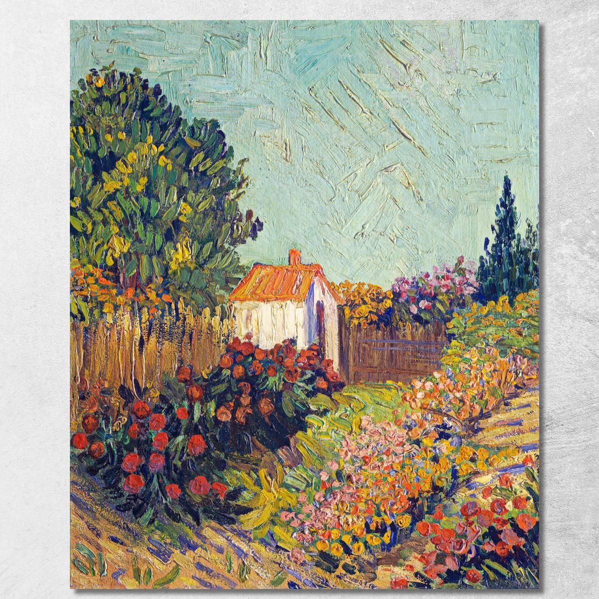 Paesaggio Vincent van Gogh vvg231 quadro stampa su tela