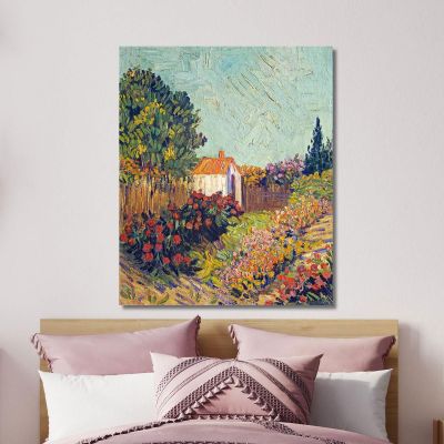 Paesaggio Vincent van Gogh vvg231 quadro stampa su tela