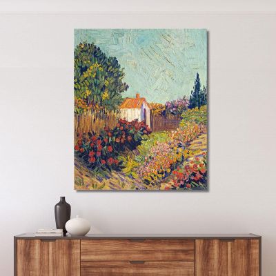 Paesaggio Vincent van Gogh vvg231 quadro stampa su tela