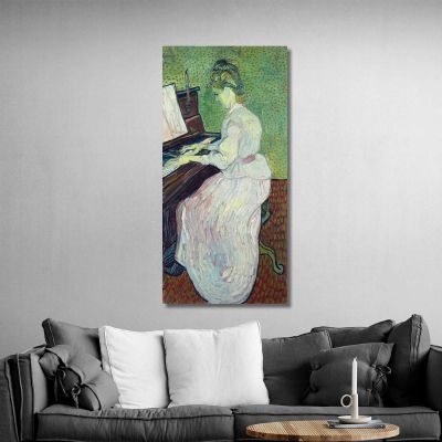 Marguerite Gachet At The Piano Vincent van Gogh, vvg241 canvas print