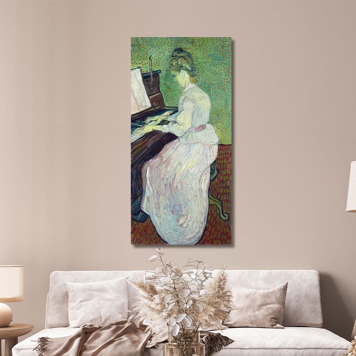 Marguerite Gachet At The Piano Vincent van Gogh, vvg241 canvas print