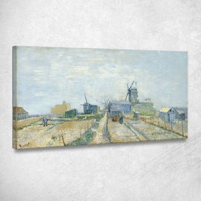 Montmartre Mills And Vegetable Gardens Vincent van Gogh, vvg243 canvas print