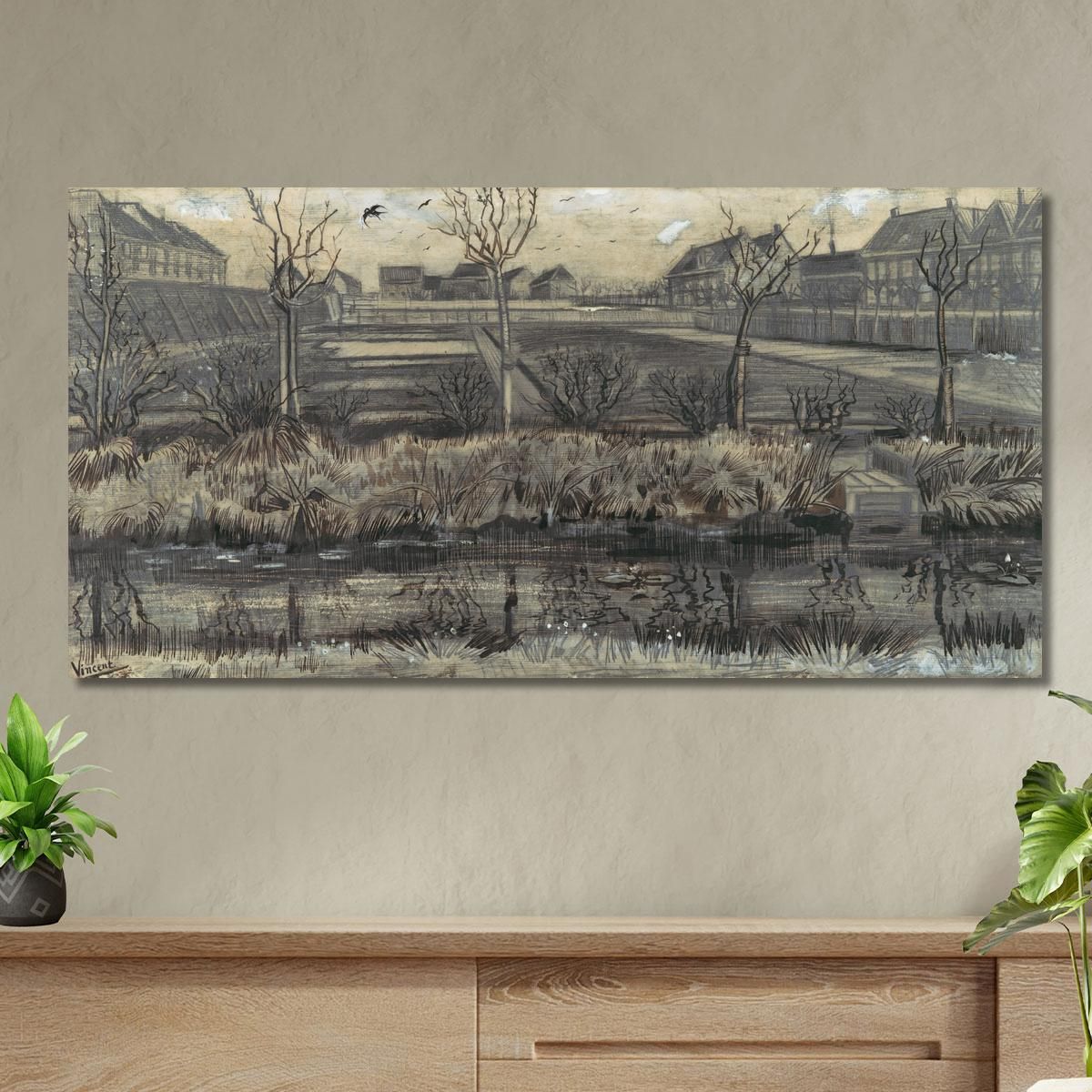 Nursery On Schenkweg Vincent van Gogh, vvg245 canvas print