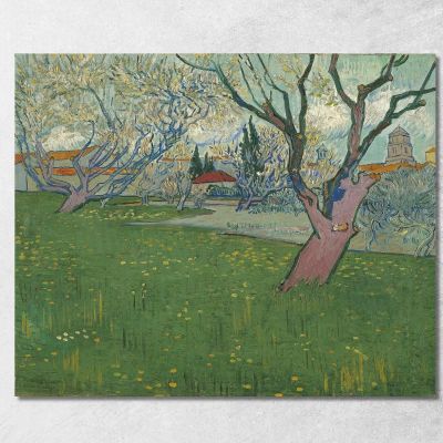 Frutteti In Fiore Vista Arles Vincent van Gogh vvg251 quadro stampa su tela