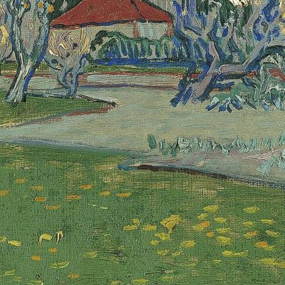 Frutteti In Fiore Vista Arles Vincent van Gogh vvg251 quadro stampa su tela