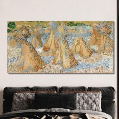 Covoni Di Grano Vincent van Gogh vvg271 quadro stampa su tela