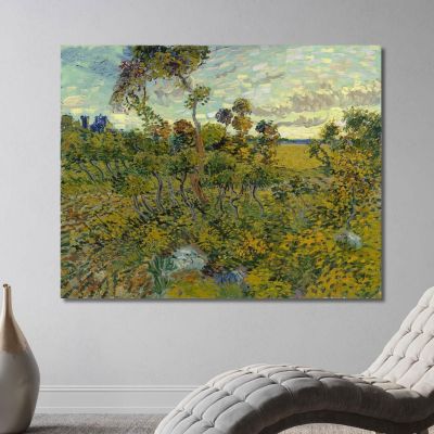 Tramonto A Montmajour Vincent van Gogh vvg279 quadro stampa su tela