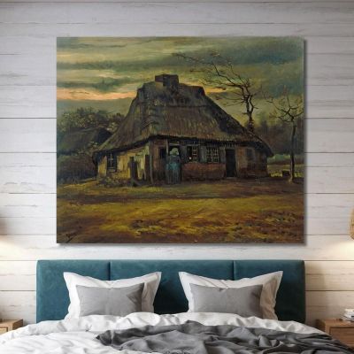 The Cottage Vincent van Gogh, vvg284 canvas print