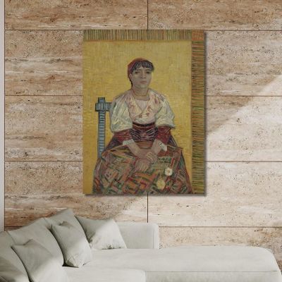 La Donna Italiana Vincent van Gogh vvg289 quadro stampa su tela