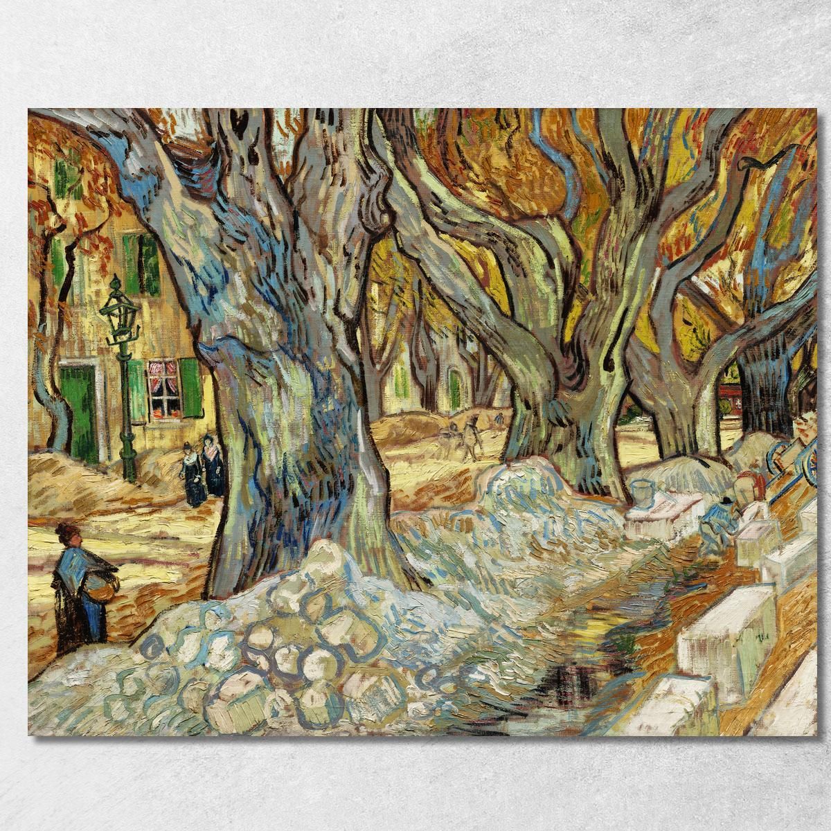 I Riparatori Dei Grandi Platani A Saint-Rémy Vincent van Gogh vvg290 quadro stampa su tela