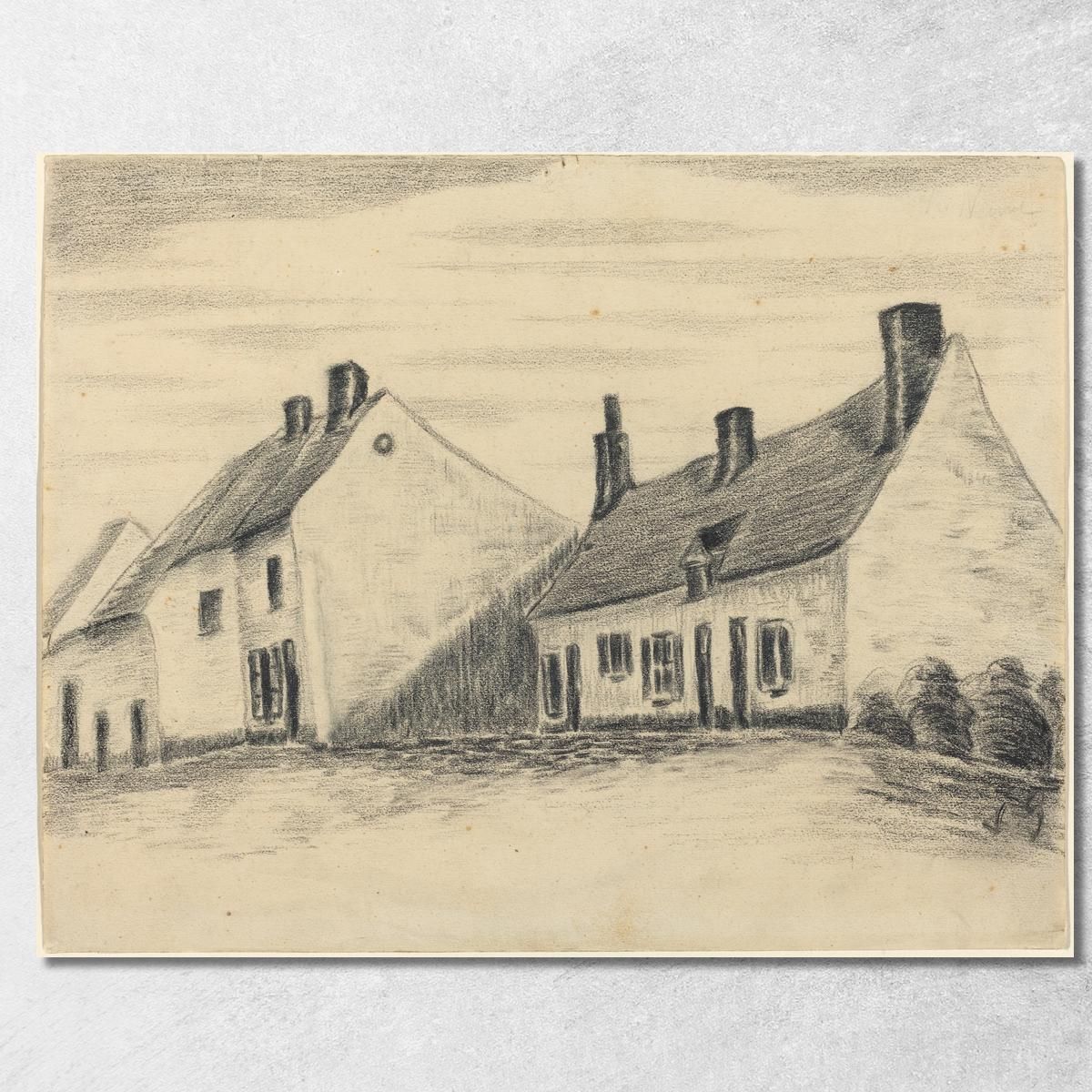 The Zandmennik House Vincent van Gogh, vvg297 canvas print