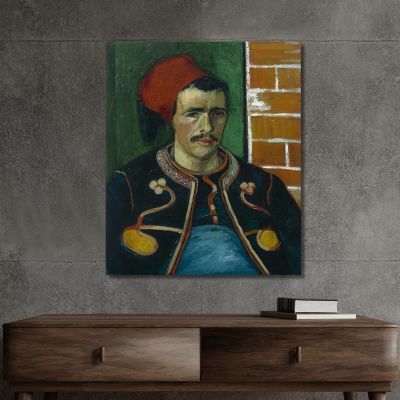 The Zouave Vincent van Gogh, vvg299 ภาพพิมพ์บนผ้าใบแคนวาส