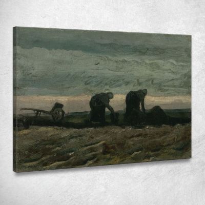 Due Donne Nella Brughiera Vincent van Gogh vvg306 quadro stampa su tela