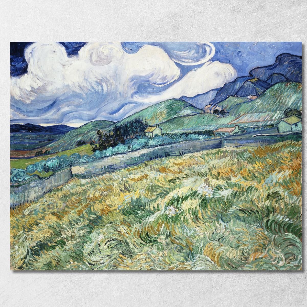 Paesaggio Di Saint-Rémy 1889 Vincent van Gogh vvg308 quadro stampa su tela