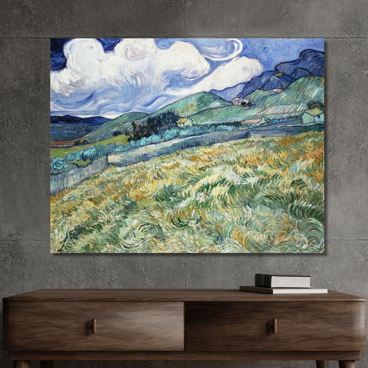 Paesaggio Di Saint-Rémy 1889 Vincent van Gogh vvg308 quadro stampa su tela