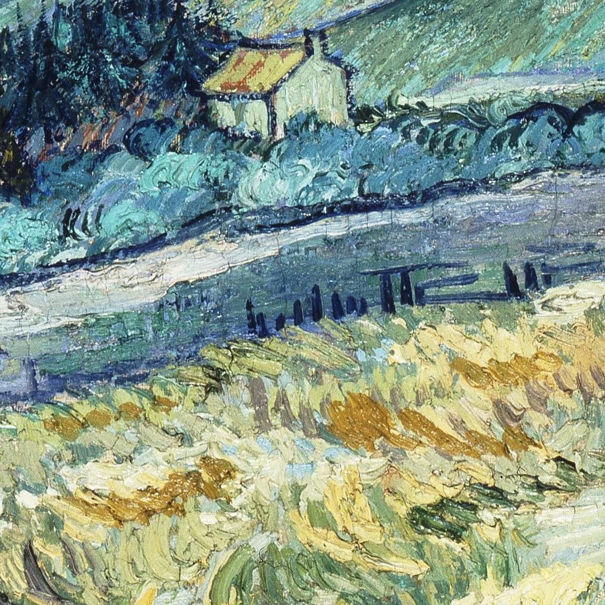 Paesaggio Di Saint-Rémy 1889 Vincent van Gogh vvg308 quadro stampa su tela