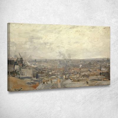 Vista Da Montmartre Vincent van Gogh vvg310 quadro stampa su tela