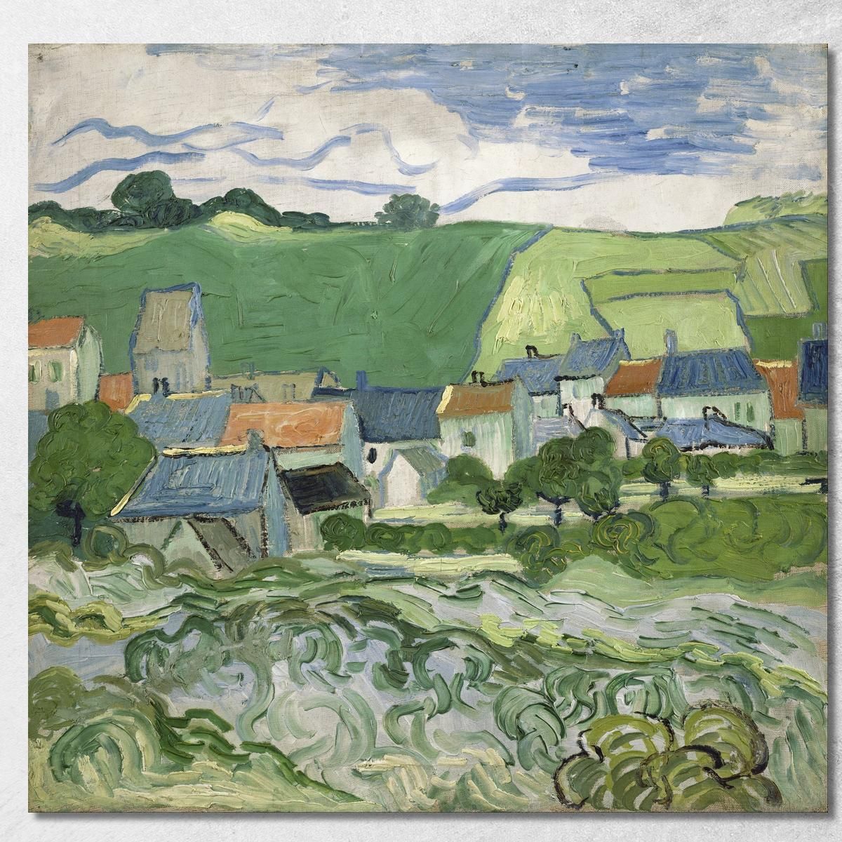 Veduta Di Auvers Vincent van Gogh vvg312 quadro stampa su tela