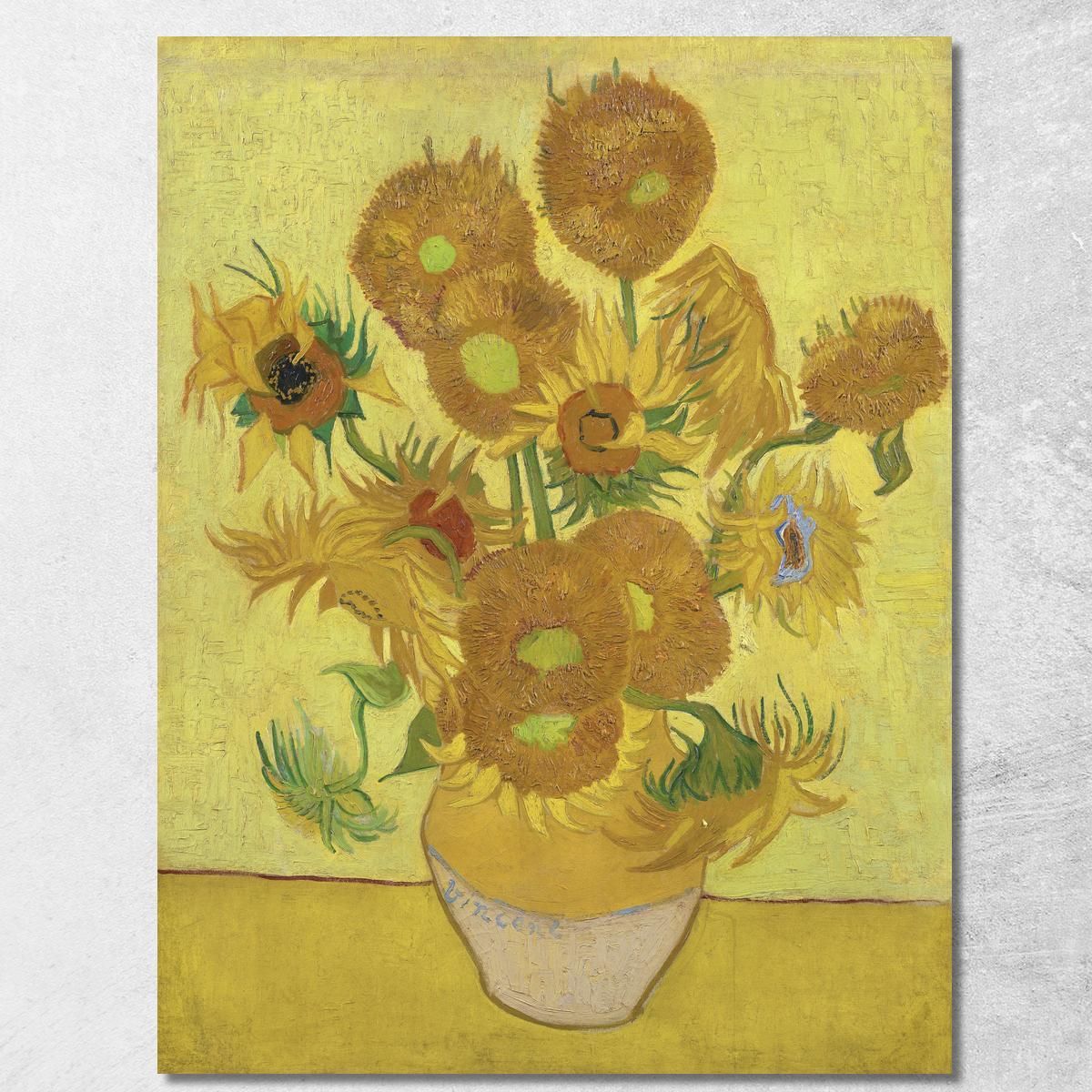 Girasoli Vincent van Gogh vvg328 quadro stampa su tela