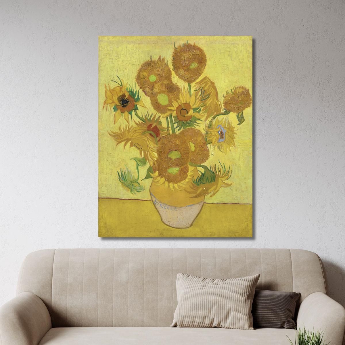 Girasoli Vincent van Gogh vvg328 quadro stampa su tela