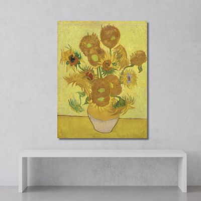 Girasoli Vincent van Gogh vvg328 quadro stampa su tela