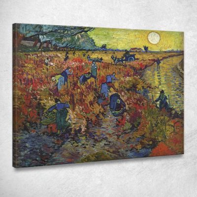 La Vigna Rossa Vincent van Gogh vvg331 quadro stampa su tela