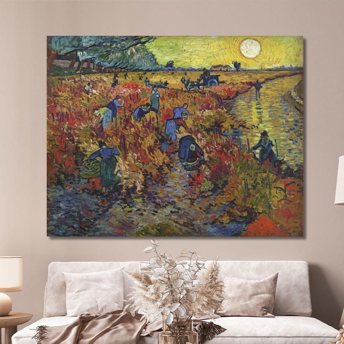 La Vigna Rossa Vincent van Gogh vvg331 quadro stampa su tela