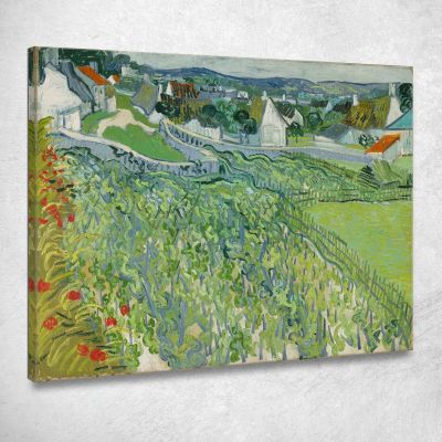 Vigneti Ad Auvers Vincent van Gogh vvg334 quadro stampa su tela