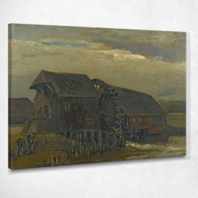 Mulino Ad Acqua A Opwetten Vincent van Gogh vvg335 quadro stampa su tela